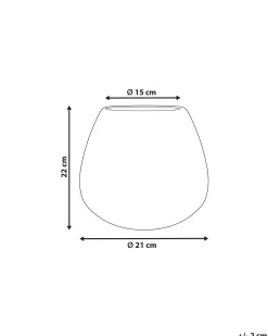 Wazon na kwiaty BETTA Kamionka 22 cm Brązowy