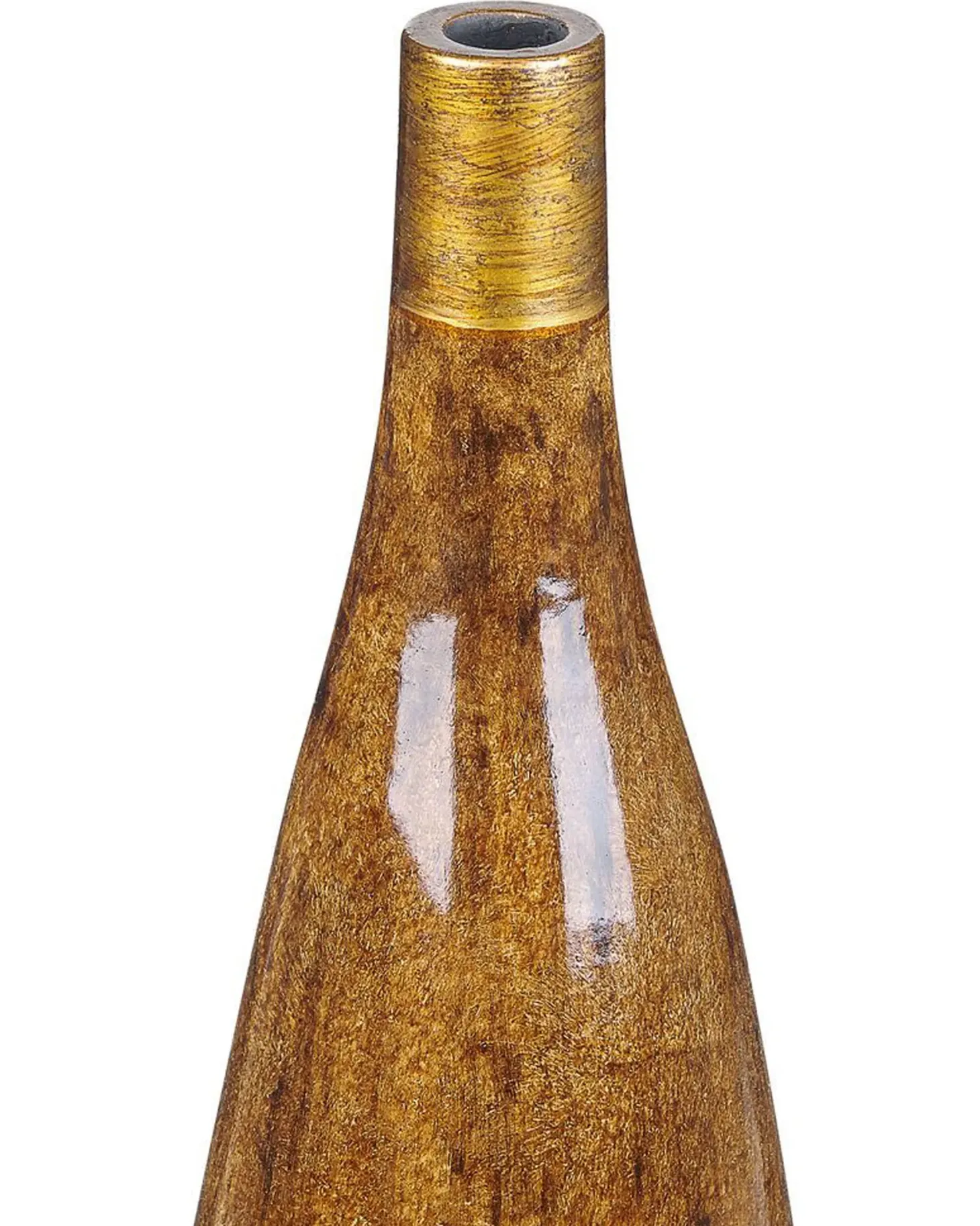 Wazon na kwiaty BURGOS Ceramika 52 cm Brązowy