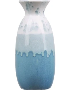 Wazon na kwiaty CHALCIS Kamionka 25 cm Niebieski