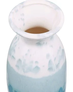 Wazon na kwiaty CHALCIS Kamionka 25 cm Niebieski