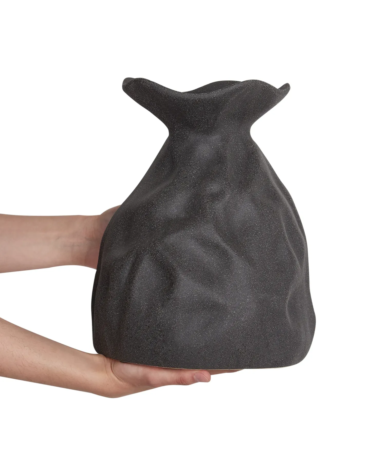 Wazon na kwiaty COONTAIL Kamionka 31 cm Czarny