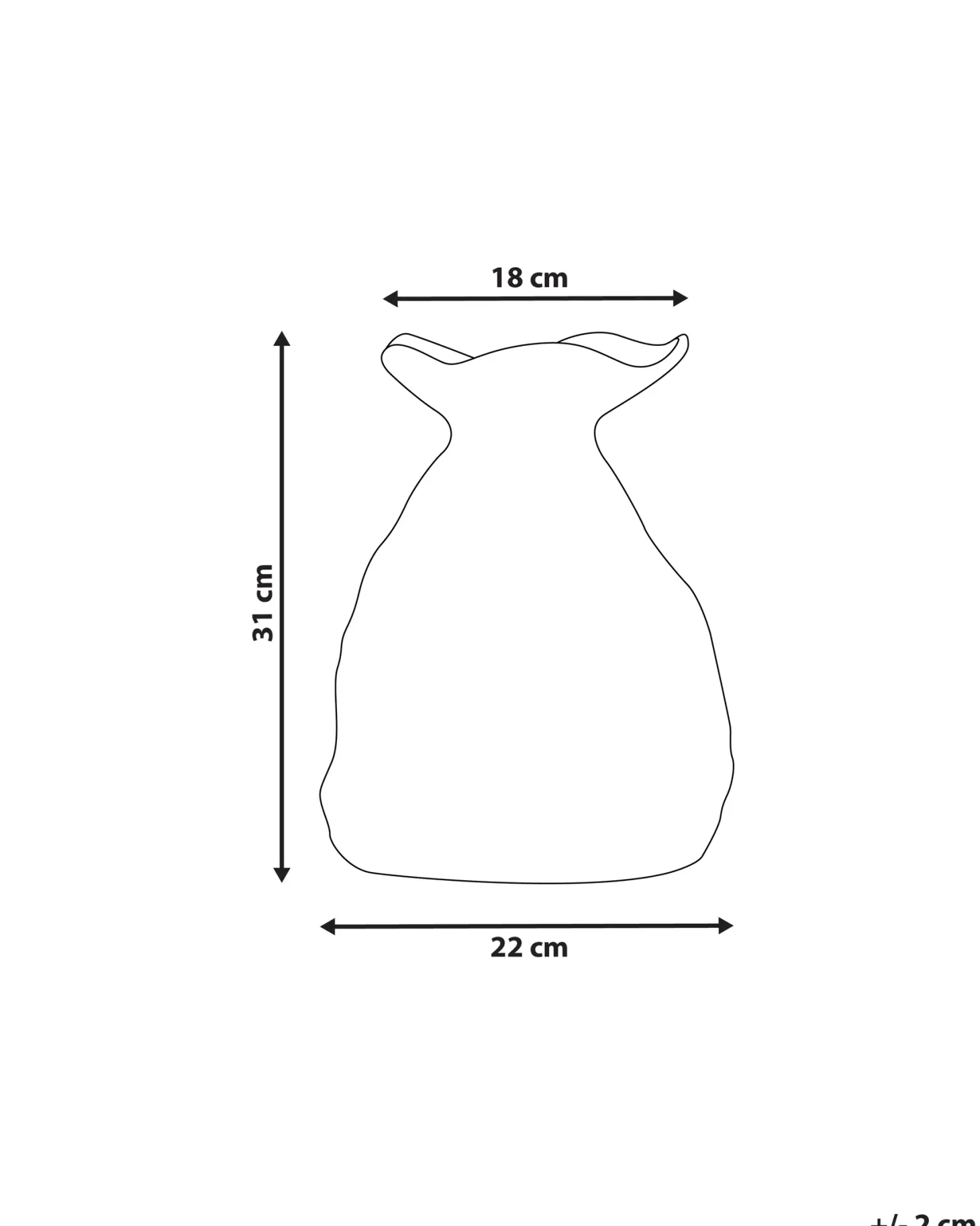Wazon na kwiaty COONTAIL Kamionka 31 cm Czarny