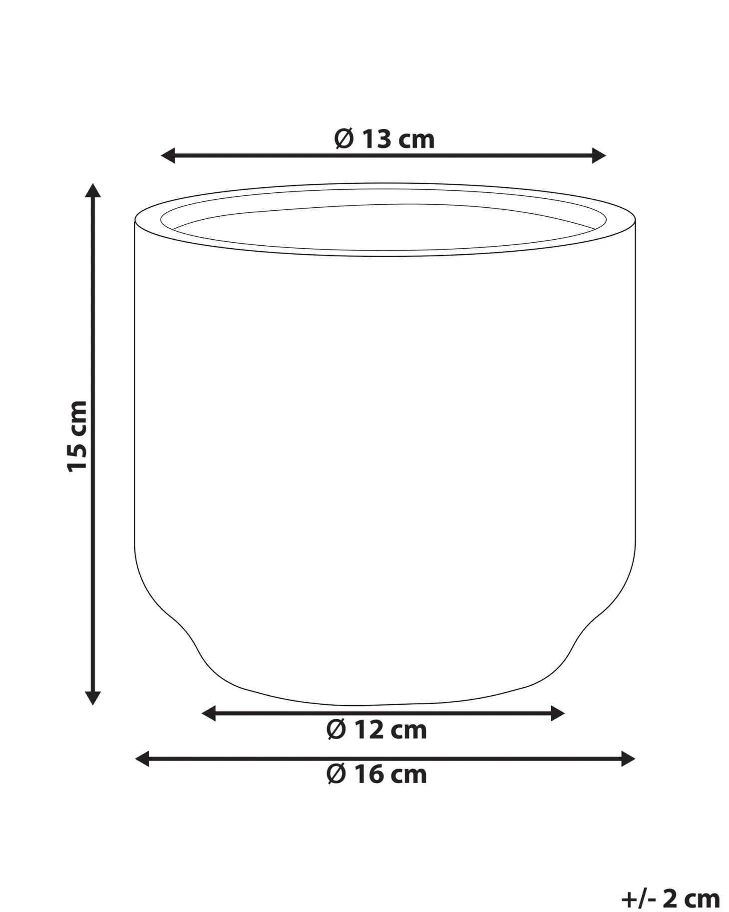 Wazon na kwiaty CYME Kamionka 15 cm Miętowy