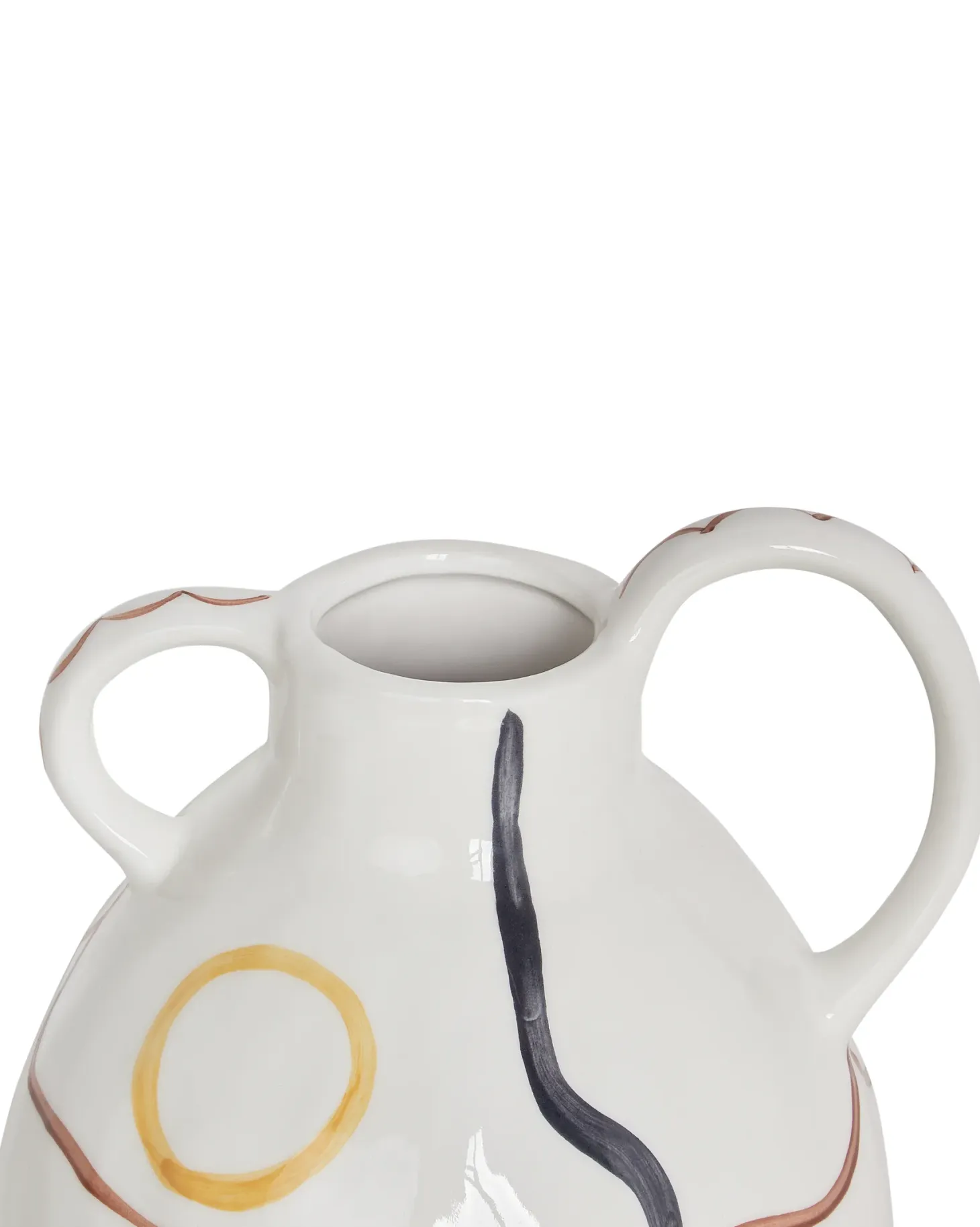 Wazon na kwiaty DORY Kamionka 28 cm Biały