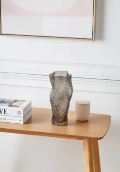 Wazon na kwiaty DYTIKO Szkło 31 cm Szary