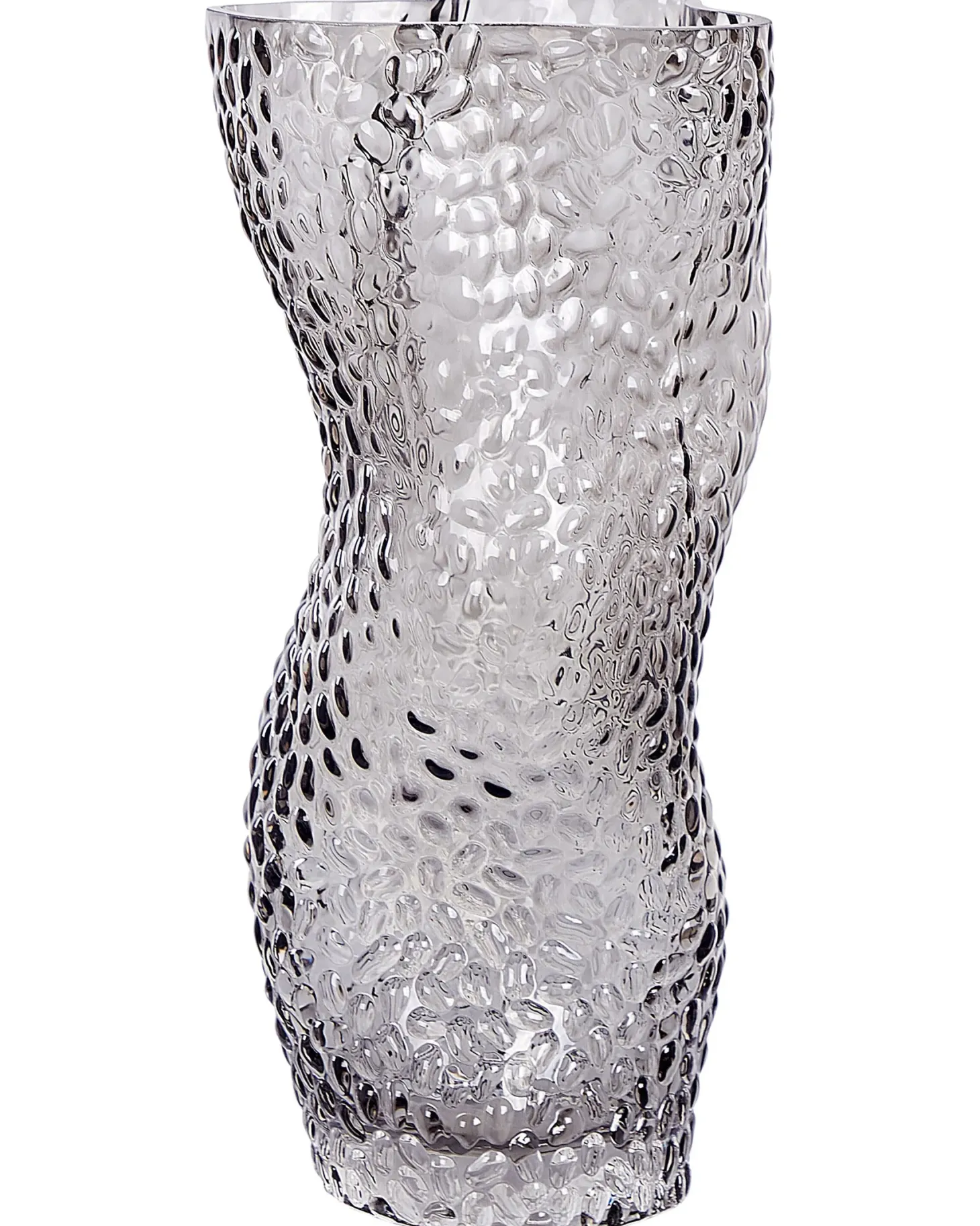 Wazon na kwiaty DYTIKO Szkło 31 cm Szary