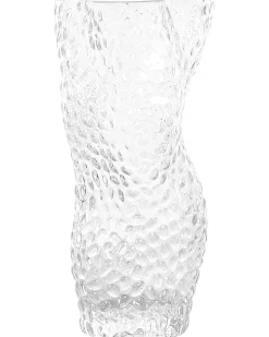 Wazon na kwiaty ELATOS Szkło 23 cm Przezroczysty