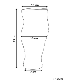Wazon na kwiaty ELATOS Szkło 23 cm Przezroczysty