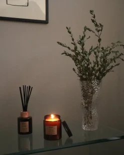 Wazon na kwiaty ELATOS Szkło 23 cm Przezroczysty