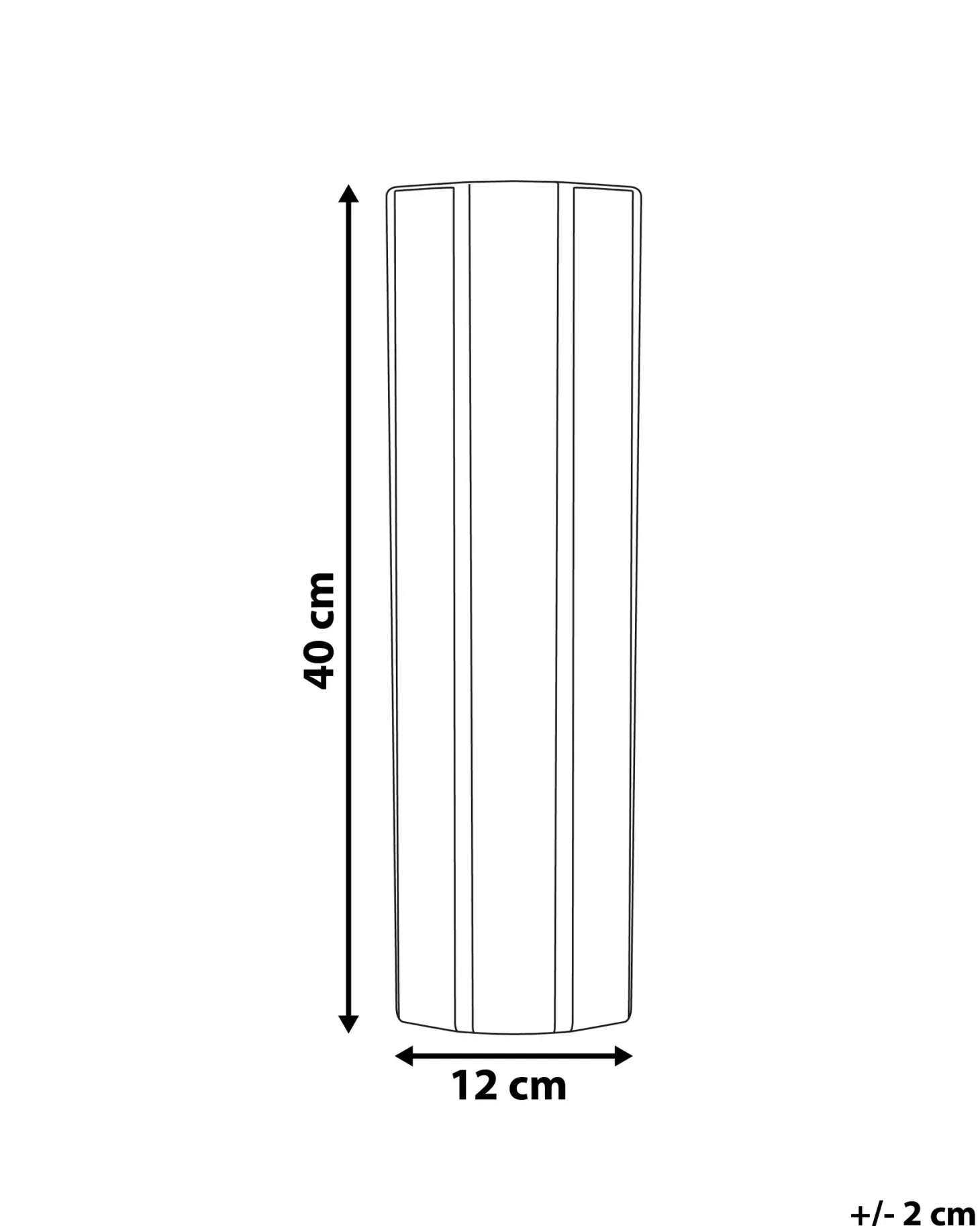 Wazon na kwiaty ESTELLA Ceramika 40 cm Biały