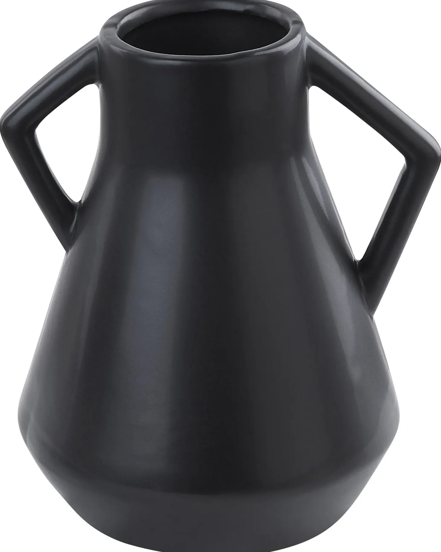 Wazon na kwiaty FERMI Ceramika 20 cm Czarny