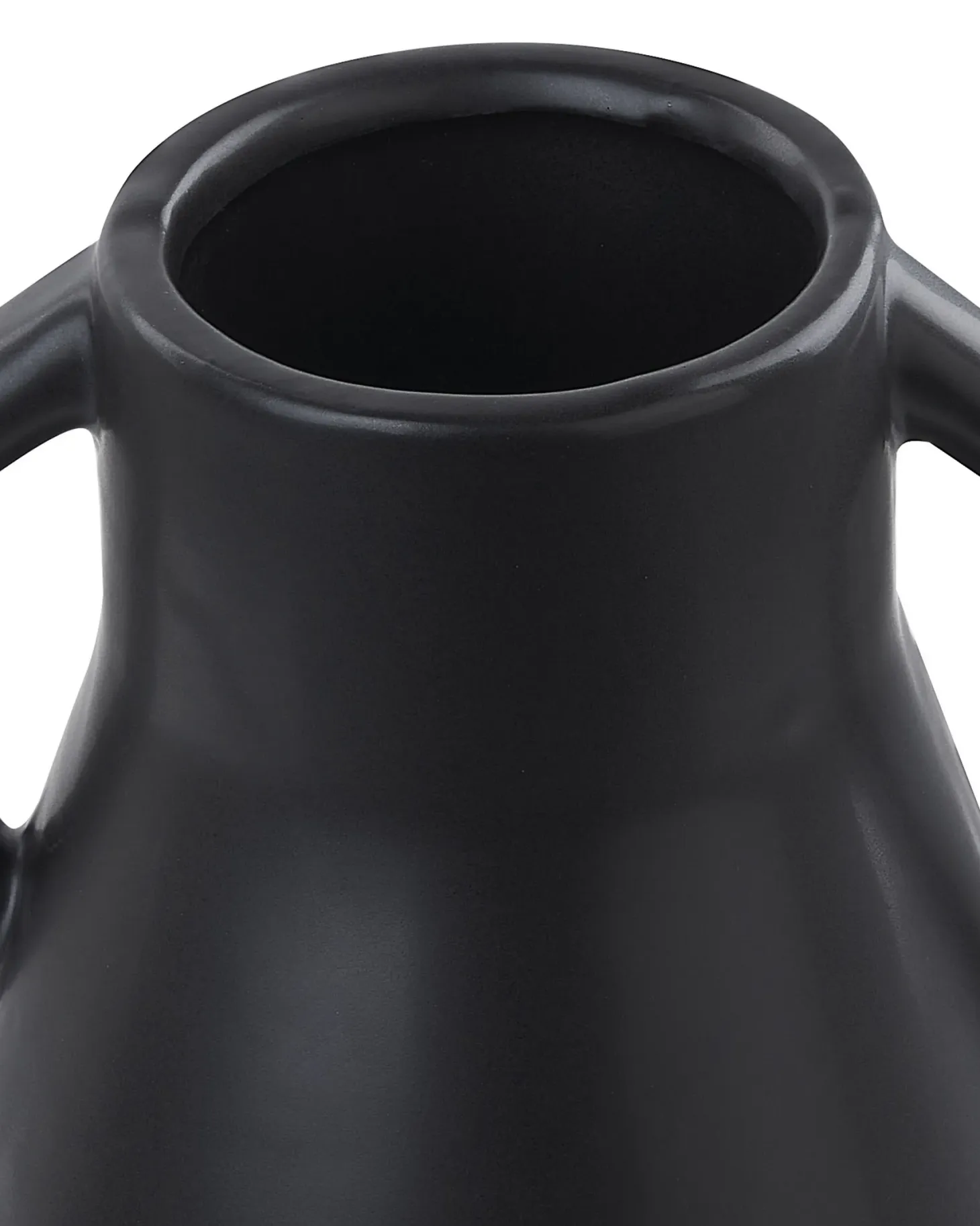 Wazon na kwiaty FERMI Ceramika 20 cm Czarny