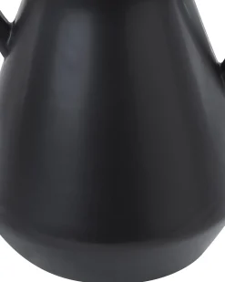 Wazon na kwiaty FERMI Ceramika 20 cm Czarny
