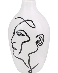 Wazon na kwiaty HELIKE Kamionka 23 cm Biały