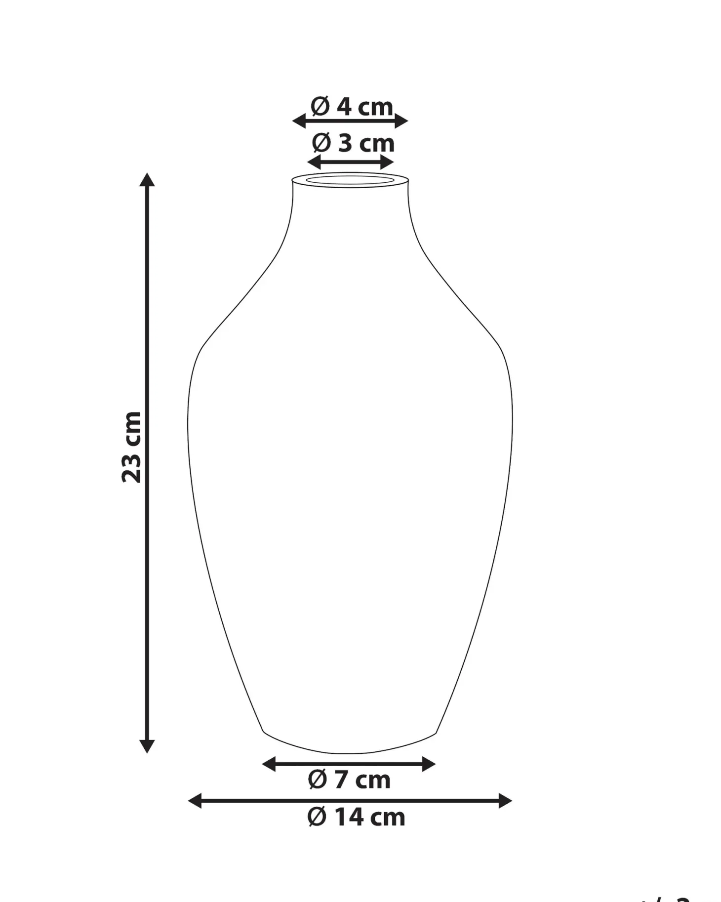 Wazon na kwiaty HELIKE Kamionka 23 cm Biały