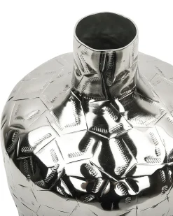 Wazon na kwiaty INSHAS Metal 33 cm Srebrny