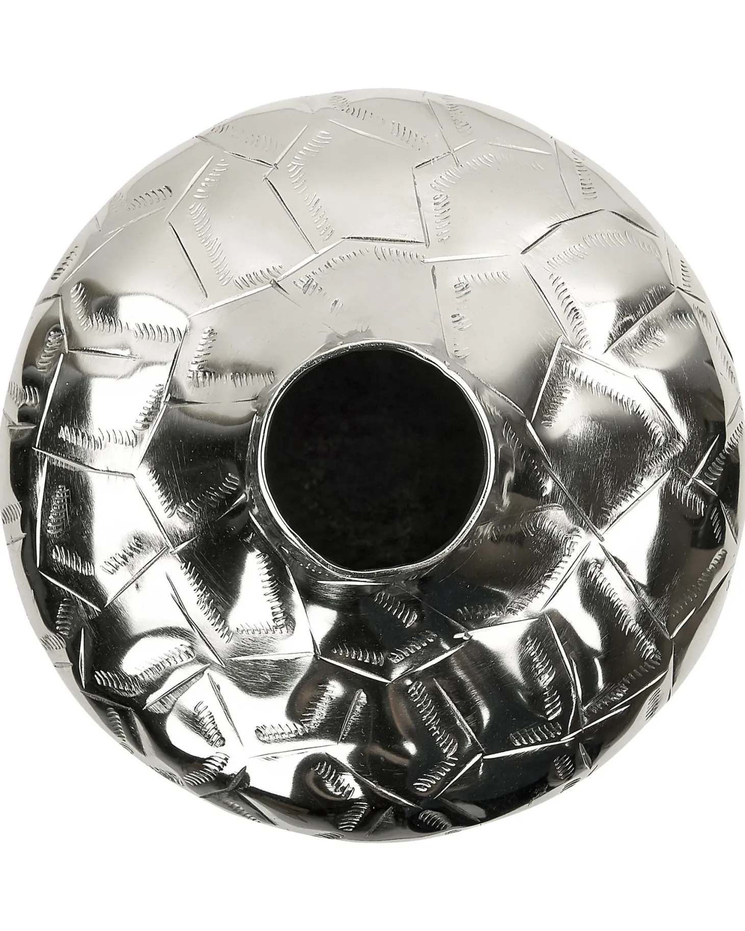 Wazon na kwiaty INSHAS Metal 33 cm Srebrny