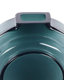 Wazon na kwiaty KAPELI Szkło 15 cm Turkusowy