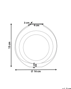 Wazon na kwiaty KAPELI Szkło 15 cm Turkusowy
