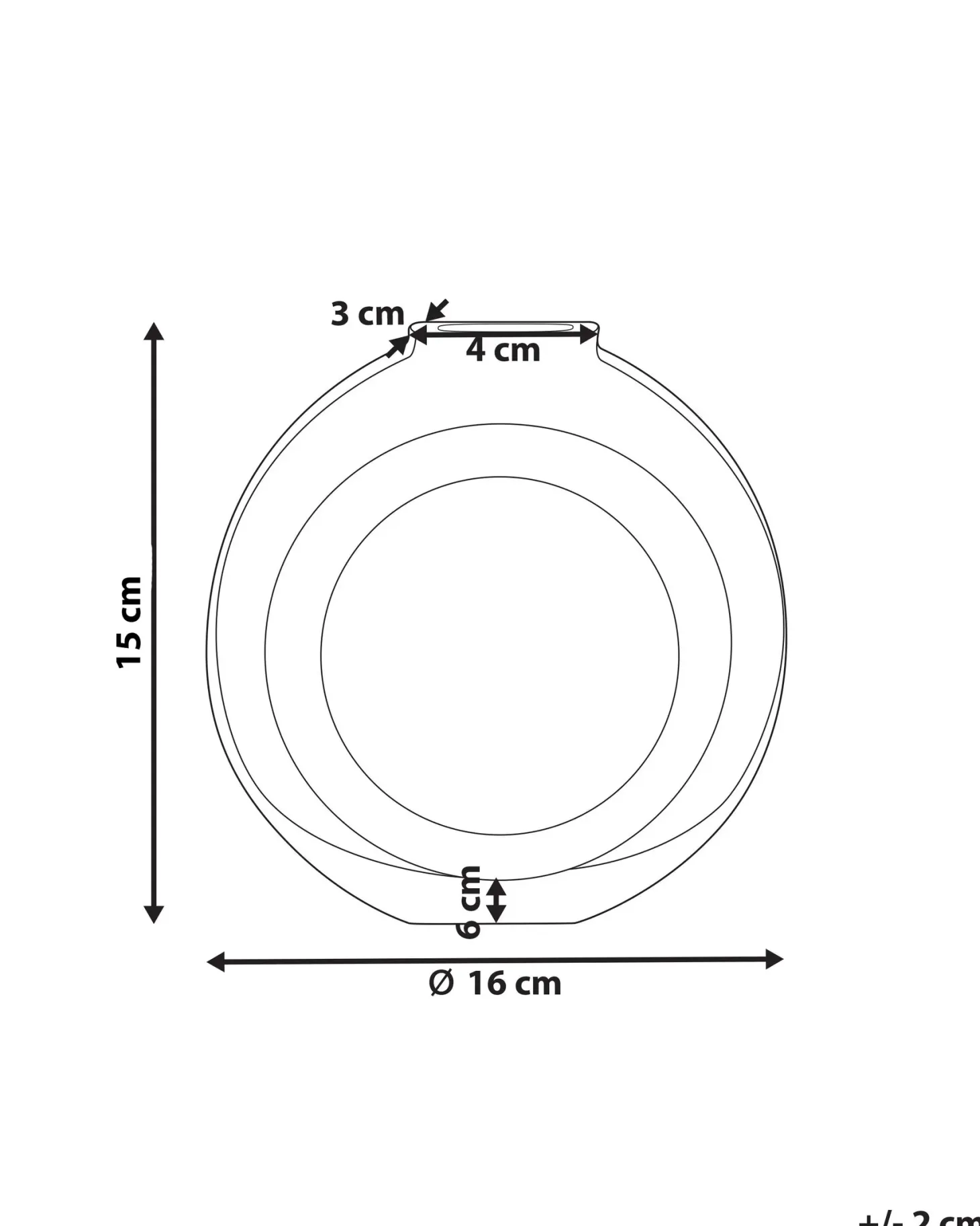 Wazon na kwiaty KAPELI Szkło 15 cm Turkusowy