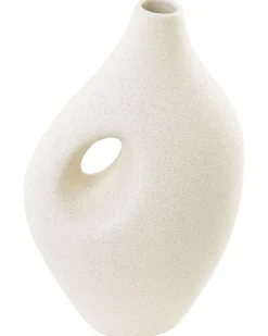 Wazon na kwiaty KOMOTINI Ceramika 32 cm Złamana biel
