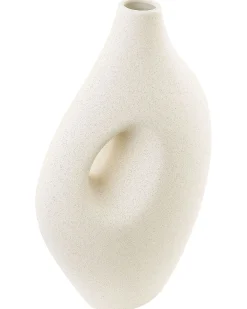 Wazon na kwiaty KOMOTINI Ceramika 32 cm Złamana biel