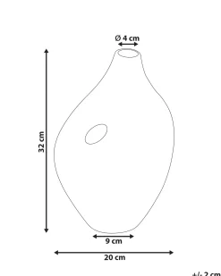 Wazon na kwiaty KOMOTINI Ceramika 32 cm Złamana biel