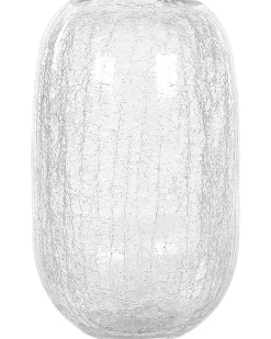 Wazon na kwiaty KYRAKALI Szkło 28 cm Przezroczysty