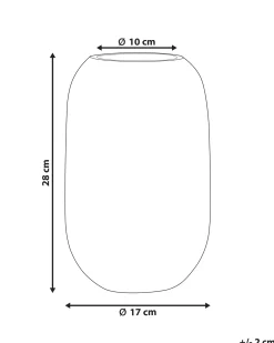 Wazon na kwiaty KYRAKALI Szkło 28 cm Przezroczysty