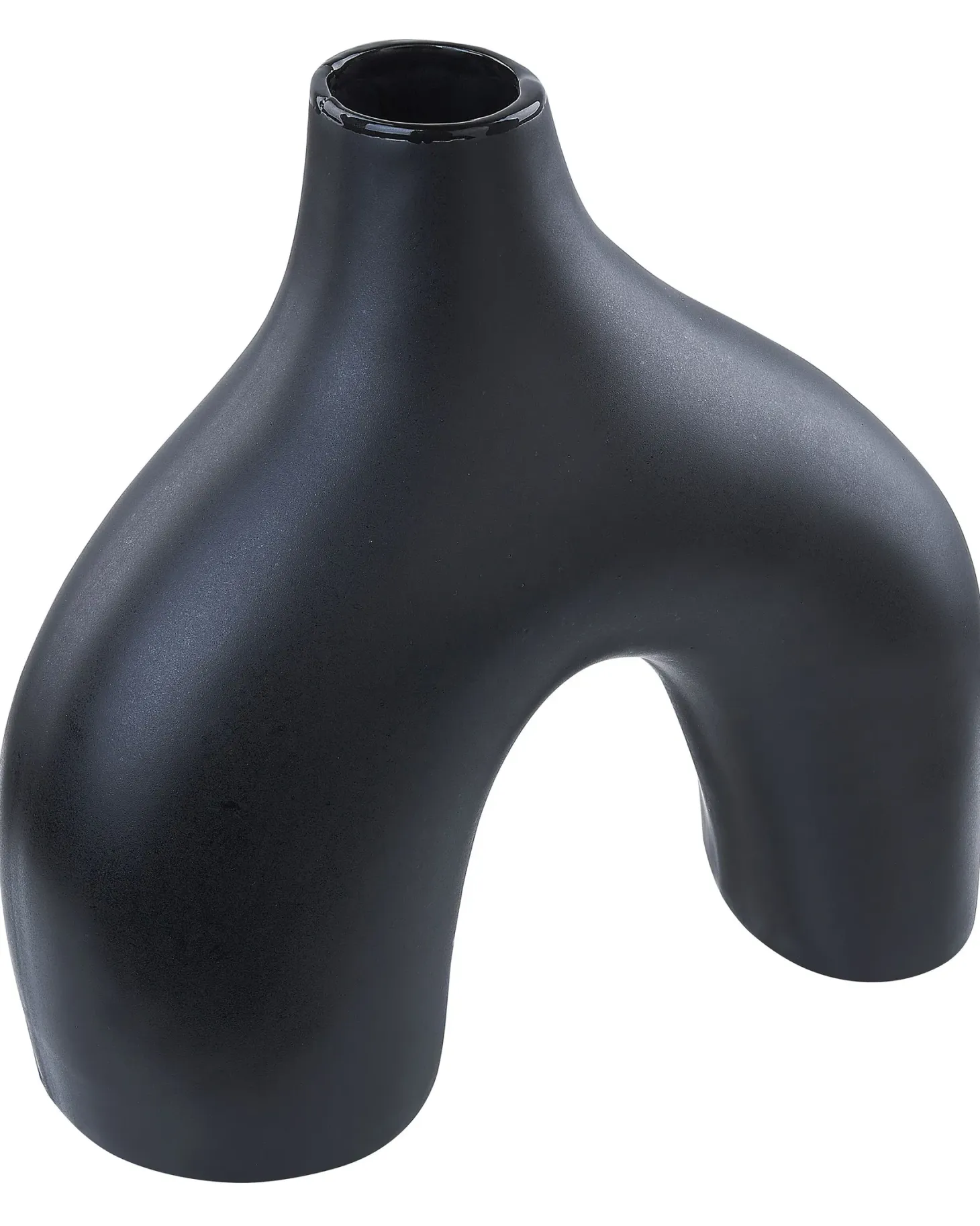 Wazon na kwiaty LAMIA Ceramika 30 cm Czarny