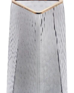 Wazon na kwiaty LILAIA Szkło 27 cm Szary