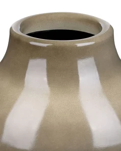 Wazon na kwiaty MAGAN Ceramika 31 cm Beżowoszary
