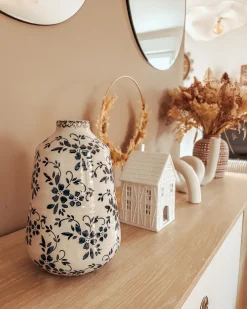 Wazon na kwiaty MARONEIA Kamionka 25 cm Biały