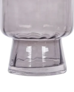 Wazon na kwiaty MEGALO Szkło 26 cm Szary