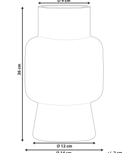 Wazon na kwiaty MEGALO Szkło 26 cm Szary