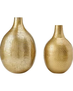 Wazon na kwiaty MOHENJO Metal 32/35 cm Złoty