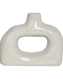 Wazon na kwiaty MOONEYE Kamionka 19 cm Złamana biel