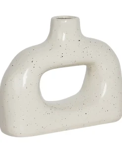 Wazon na kwiaty MOONEYE Kamionka 19 cm Złamana biel
