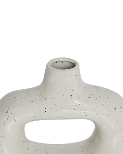 Wazon na kwiaty MOONEYE Kamionka 19 cm Złamana biel