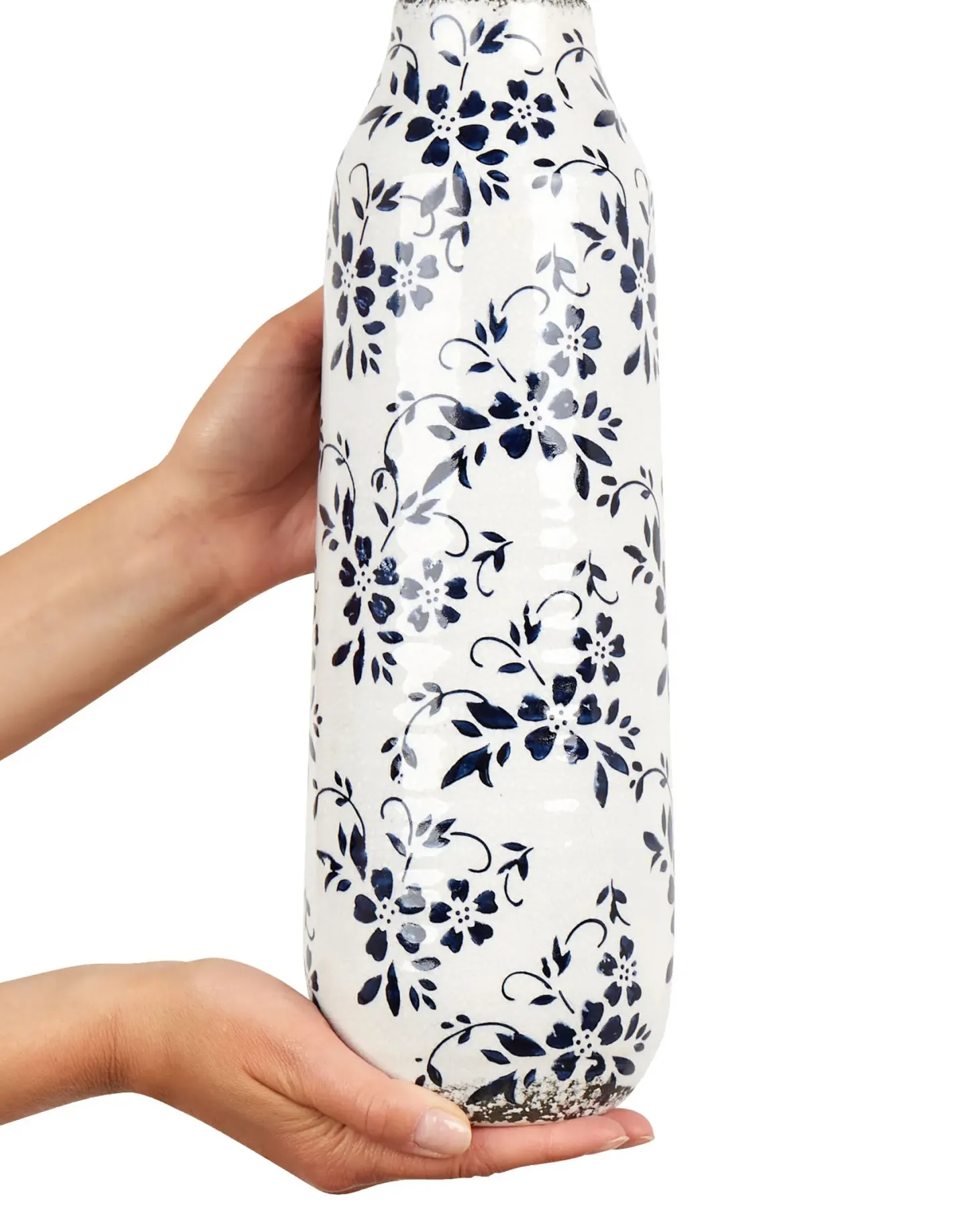 Wazon na kwiaty MULAI Kamionka 35 cm Biały
