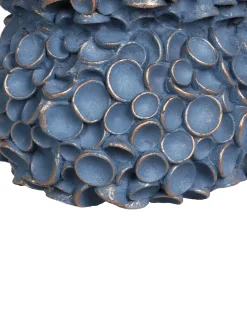 Wazon na kwiaty MUZAKI Ceramika 52 cm Niebieski