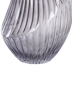 Wazon na kwiaty MYRSINA Szkło 36 cm Szary