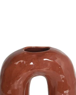 Wazon na kwiaty PERCH Kamionka 29 cm Brązowy