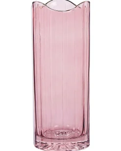 Wazon na kwiaty PERDIKI Szkło 30 cm Różowy
