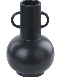 Wazon na kwiaty PEREA Ceramika 26 cm Czarny