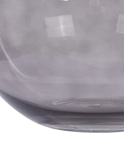 Wazon na kwiaty POLYDROSOS Szkło 22 cm Szary