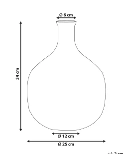 Wazon na kwiaty RAZALA Szkło 34 cm Kolorowy