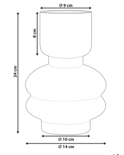 Wazon na kwiaty RODIA Szkło 24 cm Fioletowy
