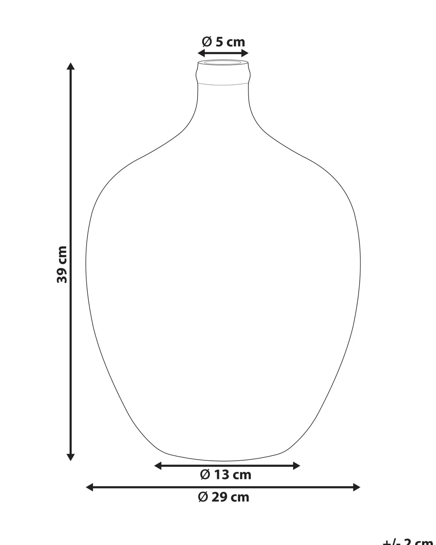Wazon na kwiaty ROTI Szkło 39 cm Turkusowy