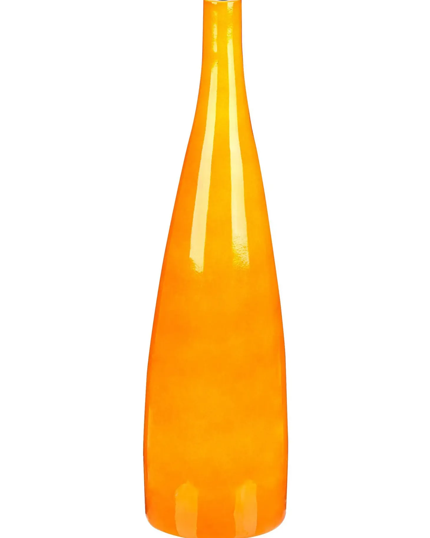 Wazon na kwiaty SABADELL Ceramika 50 cm Pomarańczowy